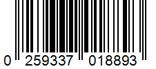 Barcode 0259337018893