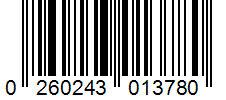 Barcode 0260243013780
