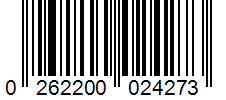 Barcode 0262200024273