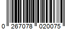 Barcode 0267078020075