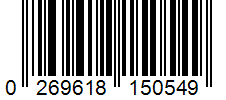 Barcode 0269618150549