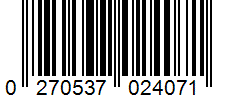 Barcode 0270537024071