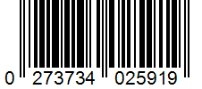 Barcode 0273734025919