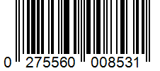 Barcode 0275560008531