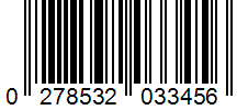 Barcode 0278532033456