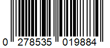 Barcode 0278535019884