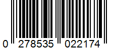Barcode 0278535022174