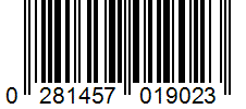 Barcode 0281457019023