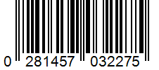 Barcode 0281457032275