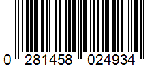 Barcode 0281458024934