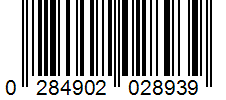 Barcode 0284902028939