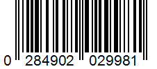 Barcode 0284902029981