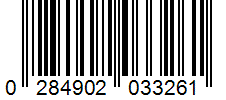 Barcode 0284902033261