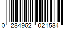 Barcode 0284952021584