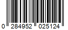 Barcode 0284952025124