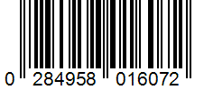 Barcode 0284958016072