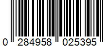 Barcode 0284958025395