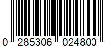 Barcode 0285306024800