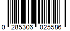 Barcode 0285306025586