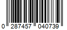 Barcode 0287457040739