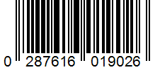Barcode 0287616019026