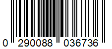 Barcode 0290088036736