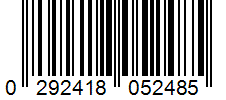 Barcode 0292418052485