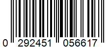 Barcode 0292451056617