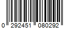 Barcode 0292451080292
