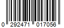 Barcode 0292471017056