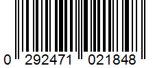 Barcode 0292471021848