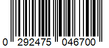 Barcode 0292475046700