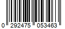 Barcode 0292475053463