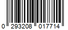 Barcode 0293208017714