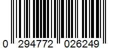 Barcode 0294772026249