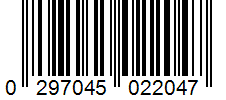 Barcode 0297045022047