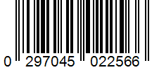 Barcode 0297045022566