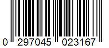 Barcode 0297045023167