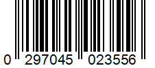 Barcode 0297045023556