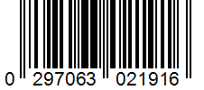 Barcode 0297063021916