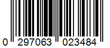 Barcode 0297063023484