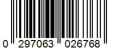 Barcode 0297063026768