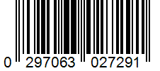 Barcode 0297063027291