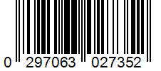 Barcode 0297063027352