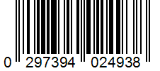 Barcode 0297394024938