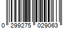 Barcode 0299275029063