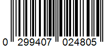 Barcode 0299407024805