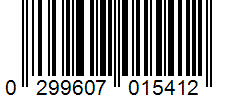 Barcode 0299607015412