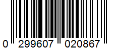 Barcode 0299607020867