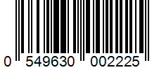 Barcode 0549630002225